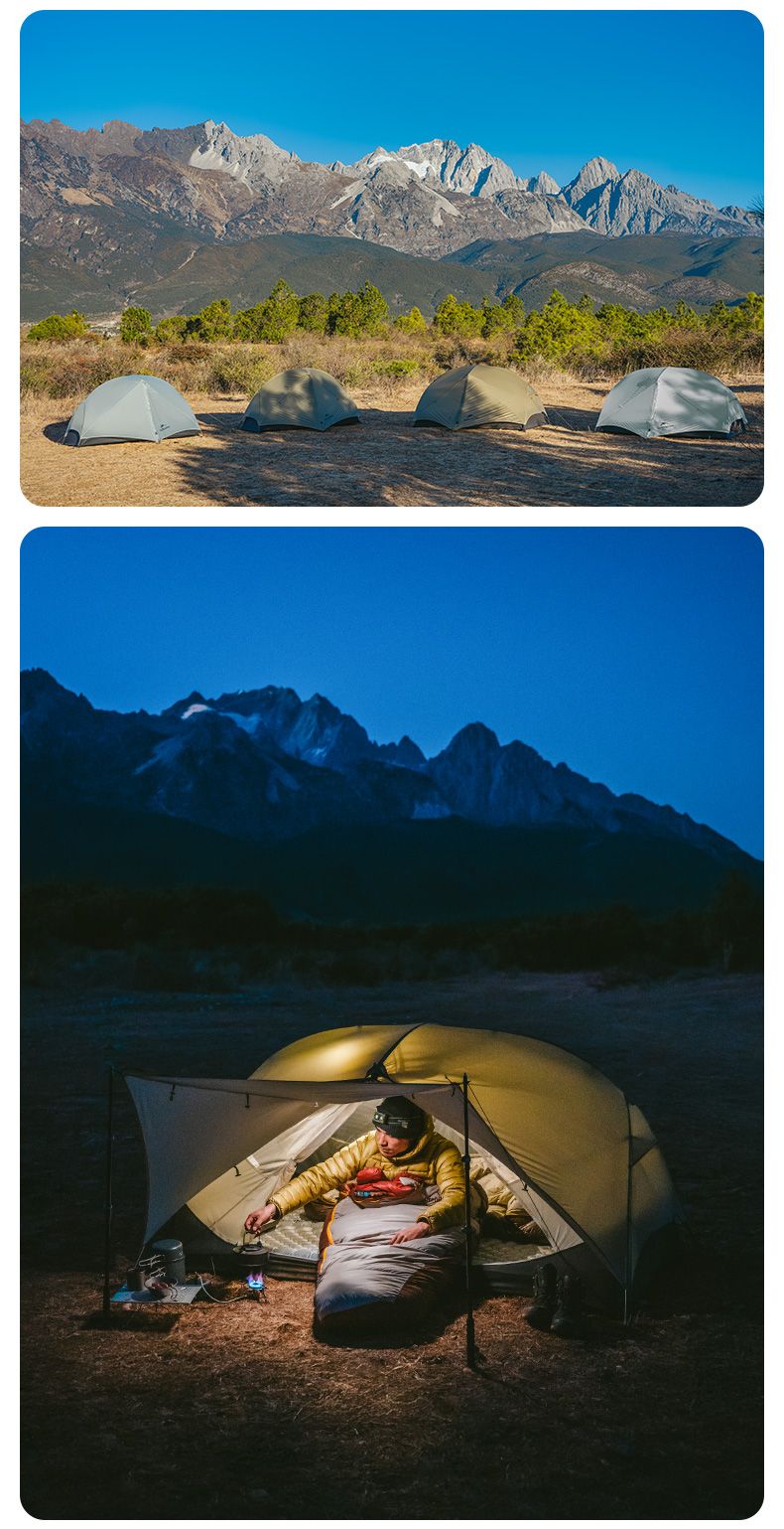 Tenda Mongar UL 2 per 2 persone, tenda da campeggio ultraleggera 20D, tenda da viaggio impermeabile, tenda da campeggio per escursionismo e sopravvivenza all'aperto_voghion.com
