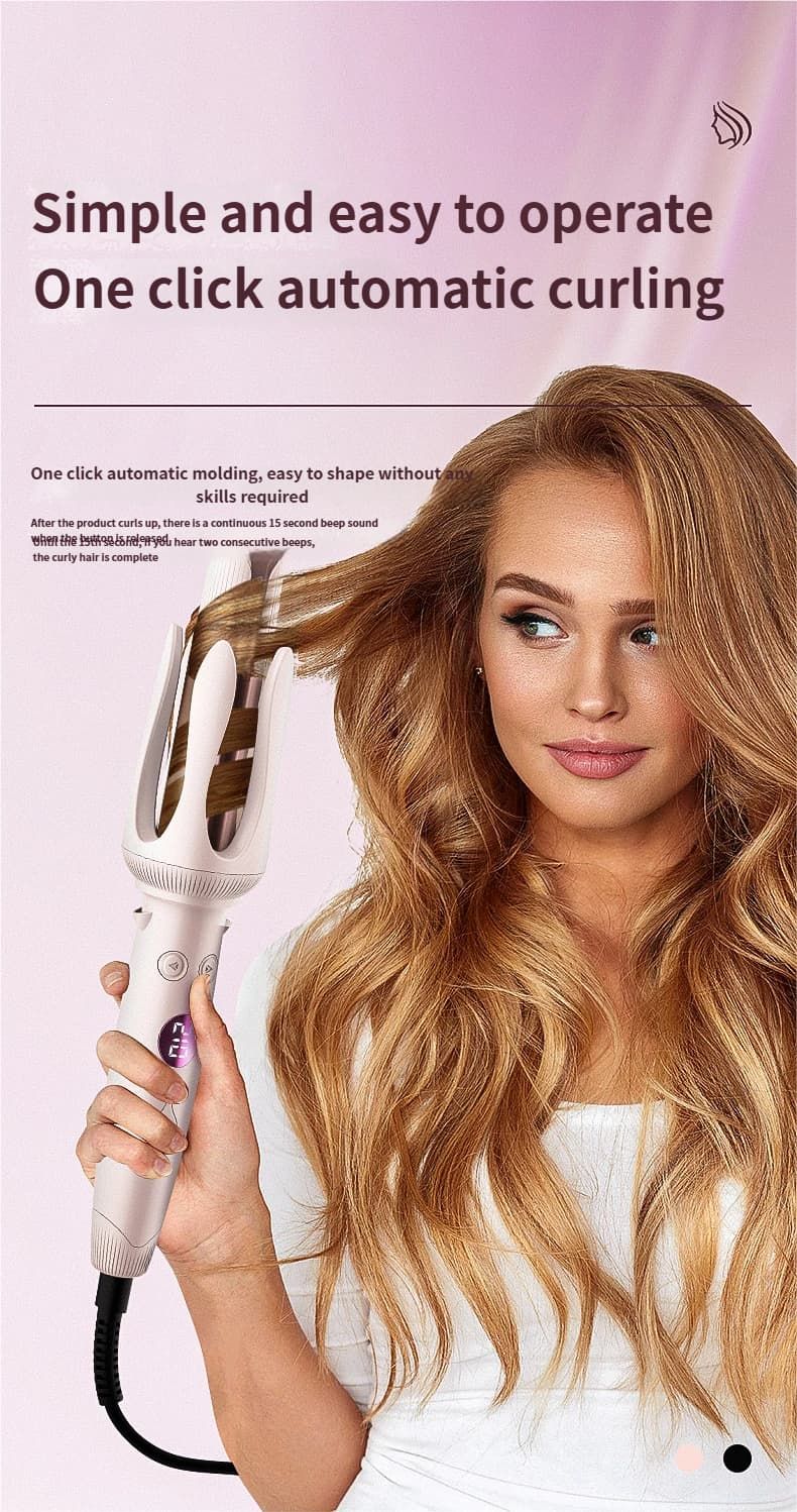 Ladies' Large Wavy Egg Roll Bar, Large Wool Roll, Fully Automatic Household Curling Iron, Temperature-adjustable Egg Curling Iron Plate_voghion.com