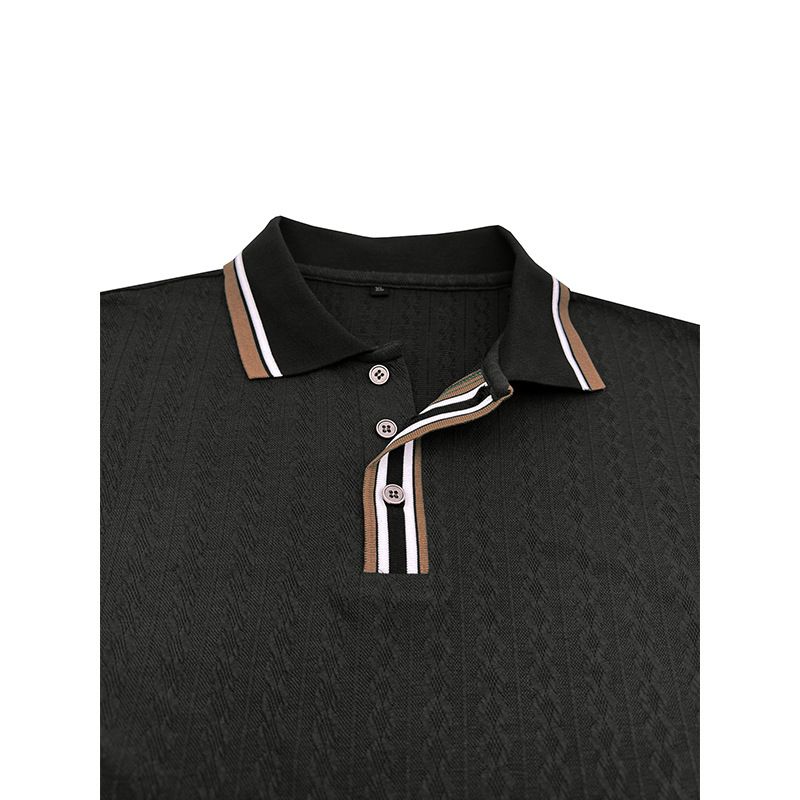 Polo da uomo a maniche lunghe in lana per l'autunno e l'inverno_voghion.com