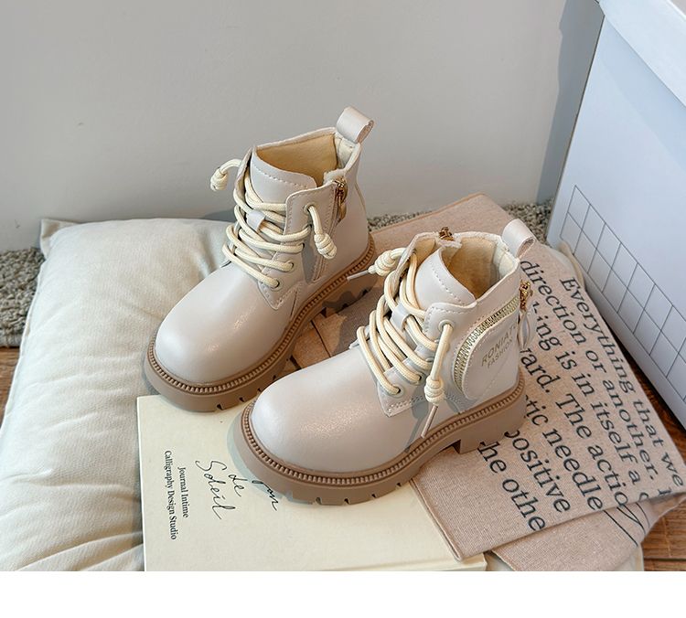 Bambini Pelle Ragazze Moda Autunno Inverno Nuovo Casual Comodo Corto Caldo Bambini Versatile Antiscivolo Stivali di Cotone_voghion.com