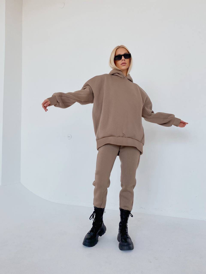 Zweiteiliges Set für Damen, modisch, lässig, Sportanzug_voghion.com