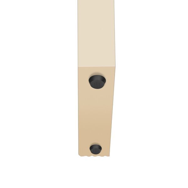TREXM Unique Modern Rounded Silhouette And Smooth Surface Console Table With 2 Drawers For Living Room And Entryway( Apricot Cream)_voghion.com