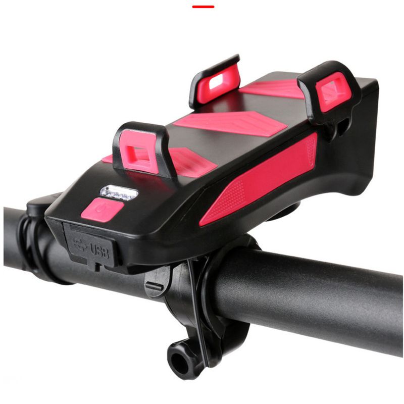 Fahrradhalter Radfahren Fronttelefonhalterung Power Bank Lautsprecher Multi-in-One Fahrradlicht_voghion.com
