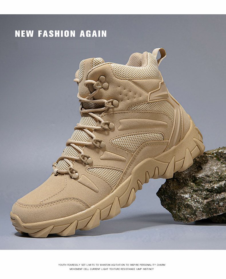 Verbesserte Taktik Kampftraining Stiefel Männer Outdoor Camping Anti-Verschleiß Rapid Response Wanderschuhe Angeln Jagd Turnschuhe Männer_voghion.com
