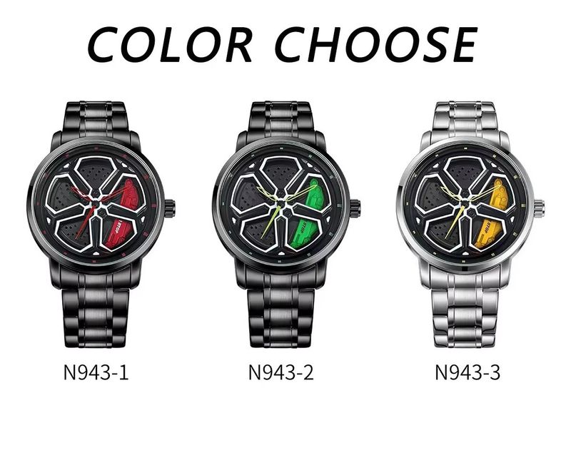 Fashionable And Cool Men's Watch Wheel Rotating Male Student Hollow Quartz Watch Box_voghion.com