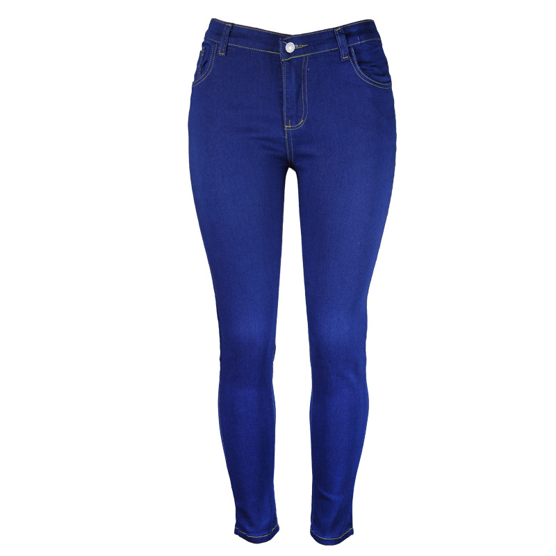 Damenbekleidung Enge Jeans Bleistifthosen in Übergröße_voghion.com