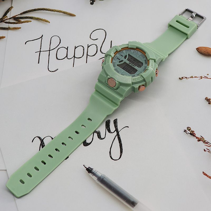 Einfache wasserdichte Studentenparty leuchtende Outdoor-Multifunktions-Elektronikuhr_voghion.com