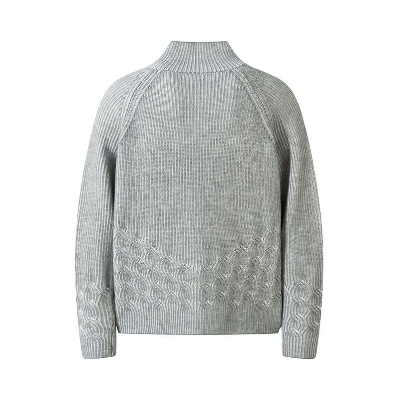 Herrenbekleidung Retro halbhoher Kragen Reißverschluss Strickjacke Herren Reißverschluss Strickjacke Pullover Top_voghion.com