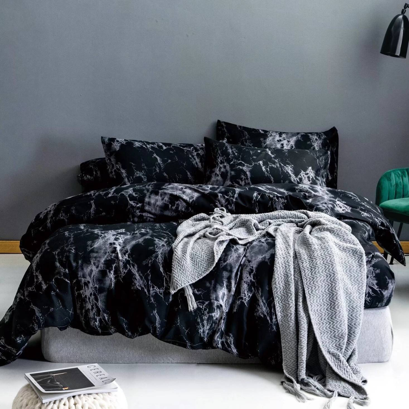 Parure de lit - 17 modèles disponibles | Compatible avec les matelas US/EU/AU | Tissu polyester respirant | Usage hôtelier et domestique_voghion.com