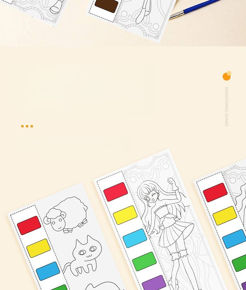 Magic Watercolor Coloring Book For Kids - Reusable Paint With Water Pages, Fun Educational Art Activity Gift For Boys & Girls_voghion.com
