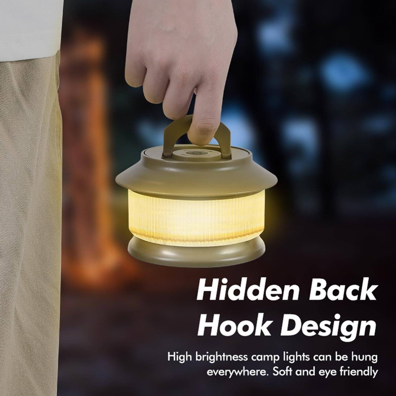 Luz LED colorida para acampamento de 20 metros, luz atmosférica para acampamento em barracas ao ar livre, carregamento USB, armazenamento portátil à prova d'água, adequada para decoração/iluminação_voghion.com