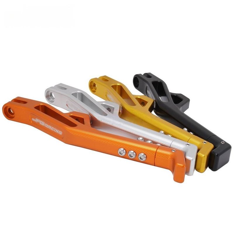 Motosiklet Yan Standı CNC Alüminyum Alaşımlı Ayaklık Off-Road Motosiklet Aksesuarları İçin Evrensel Uyumlu (Siyah/Turuncu)_voghion.com