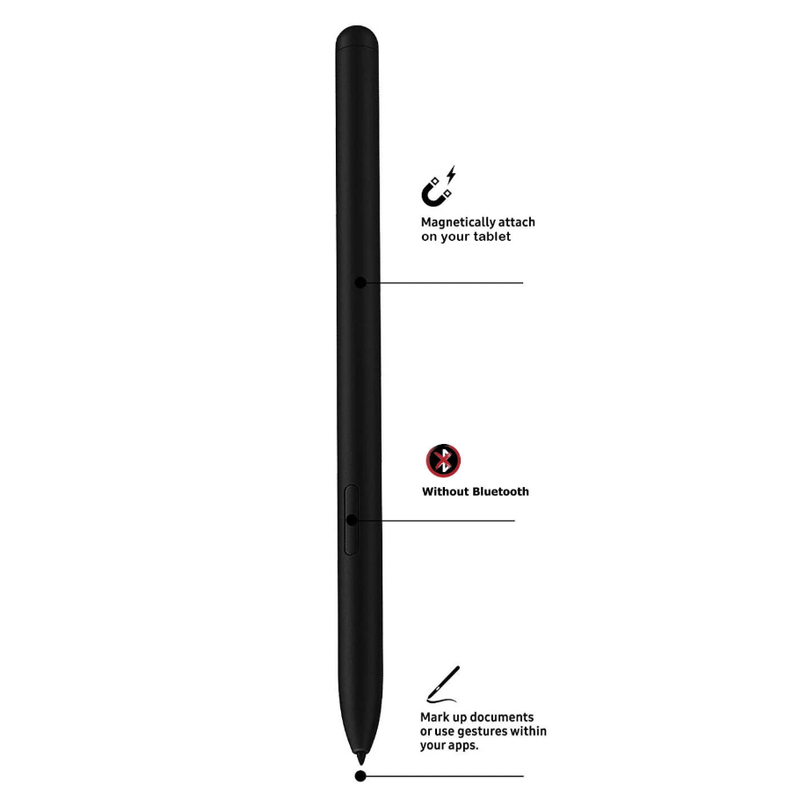 Black S Pen Touch Stylus Replacement WithoutBluetooth For Samsung Galaxy Tab S6/S7/S8/S9 Series_voghion.com