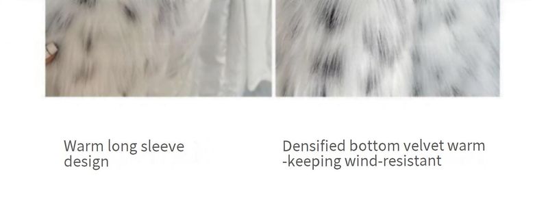 Heavy-Duty Faux Fox Fur Coat – Oversized Leopard Print Long Coat With Notch Lapel (S/M/L, Black & White, Streetwear Chic)_voghion.com