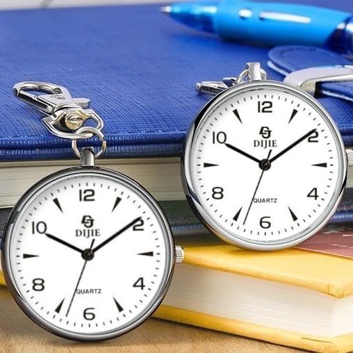 Watch Pendant Keychain hanging watch Nurse watch Clear small student pocket watch Large number quartz watch_voghion.com