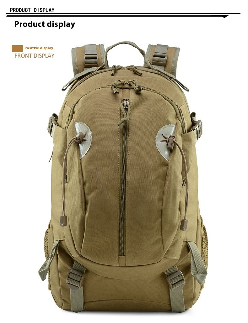 Mochila militar para viajes de ocio para hombre, mochila táctica de camuflaje de gran capacidad para senderismo y montañismo al aire libre_voghion.com