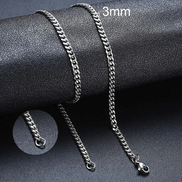 Kettingen Punk Roestvrijstalen Ketting Voor Mannen Vrouwen Gouden Ketting_voghion.com