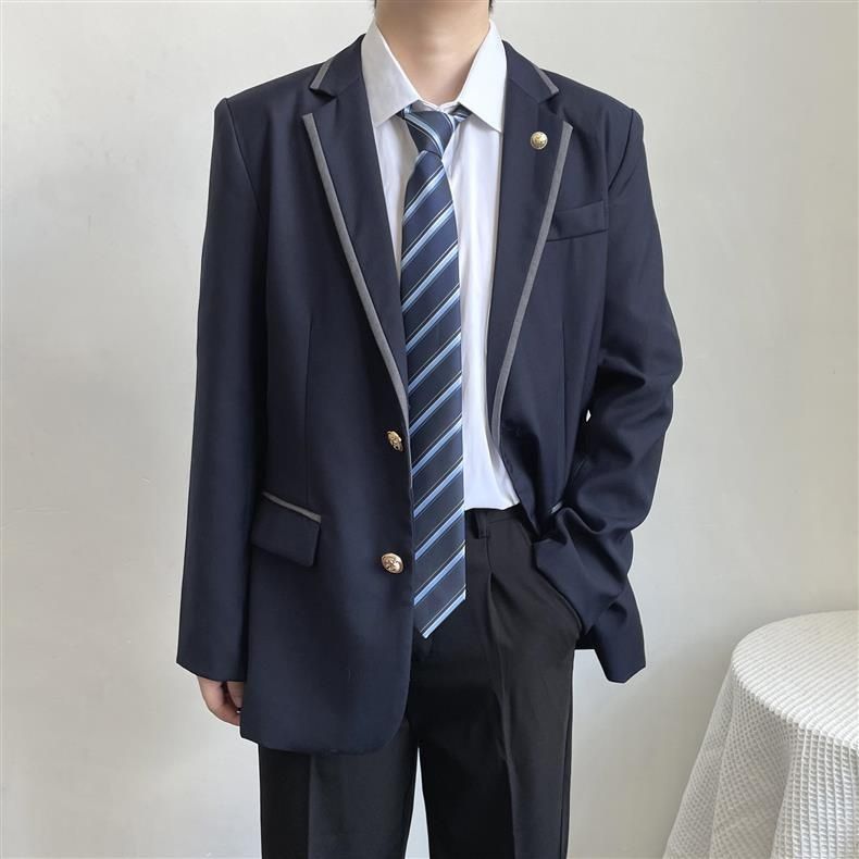 Hue Hue Hue Hue Hue Hue Hue Hue New Japanese College Campus DK Suit Jacket Class Uniform School Style Casual Versatile Top Trendy_voghion.com