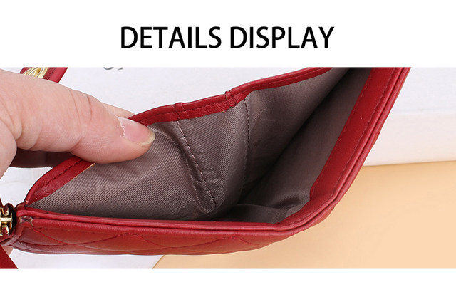 Portafogli in pelle per donne Borse di design di lusso con porta carte Borsa per soldi carina con cerniera Porta monete Monederos Para Mujer_voghion.com