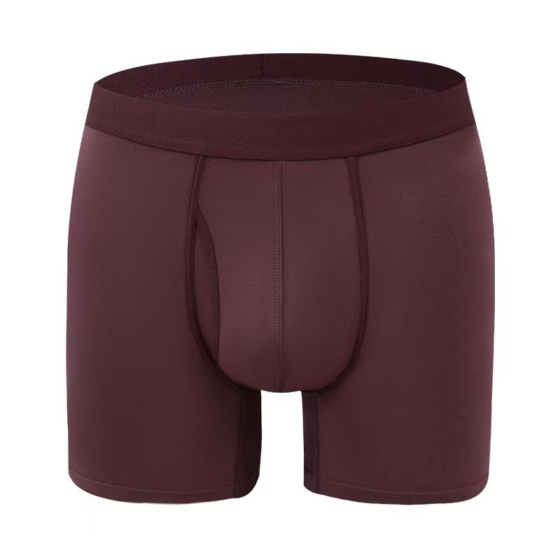 Men's Underwear Bamboo Fiber Sports Breathable Mid Waist Boxer Briefs Standard Spot_voghion.com