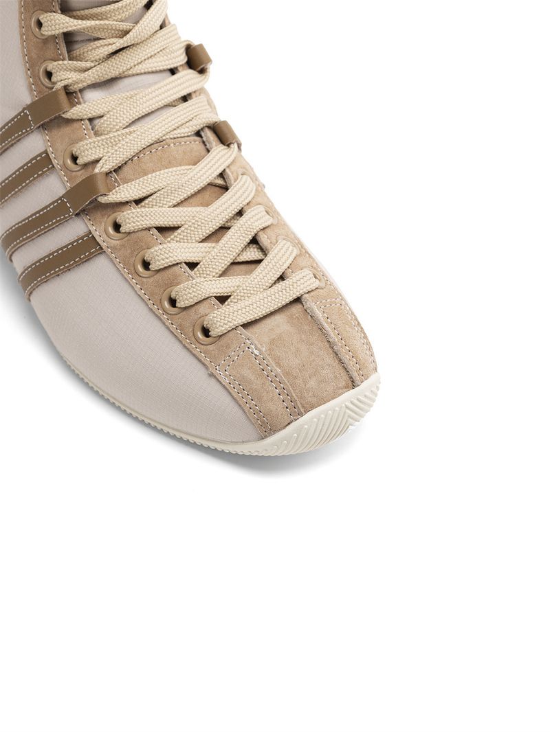 Frauen Boxstiefel SGIRL Twtw2025 Frühling und Herbst High-Top Fashion Show Boxstiefel Leder Patchwork Casual Sneakers Ins Trend_voghion.com