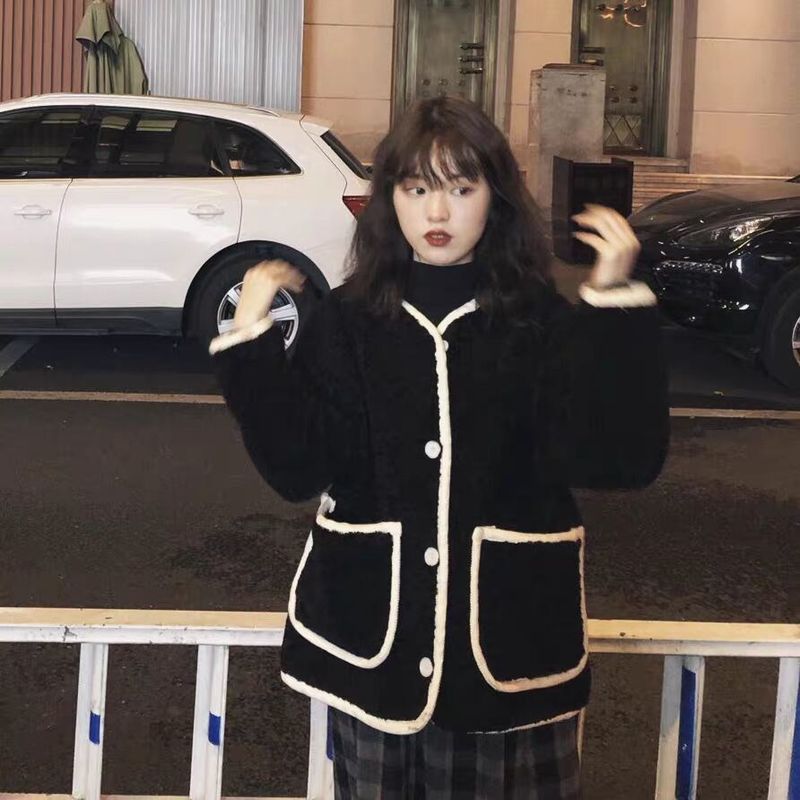 Oversized Fleece-Mantel für Damen, kurz geschnitten – Grobstrick-Teddyjacke aus Alpaka-Mischgewebe (auch für kleinere Größen geeignet, 7 Größen, 3 neutrale Farbtöne)_voghion.com