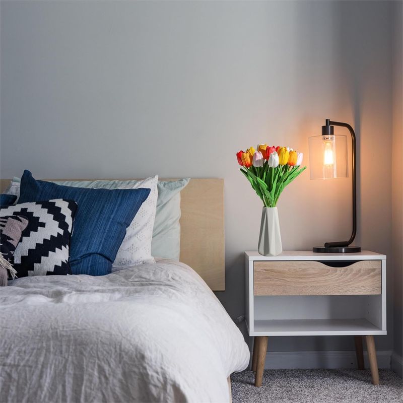 SITUMEIZI Fiori Tulipani Fiori Artificiali in Seta 15 Pezzi Vero Tocco 14" per Bouquet da Sposa Primaverile, Pasqua, Casa, Cucina_voghion.com