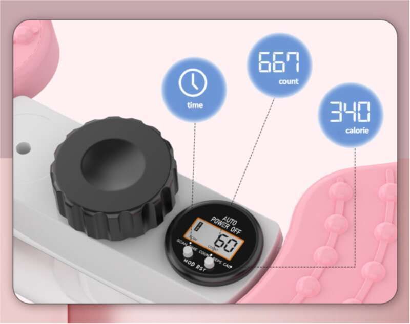 Machine rotative en plastique pour brûler les graisses et danser, ceinture silencieuse, disque de corde, renforcement de la taille_voghion.com