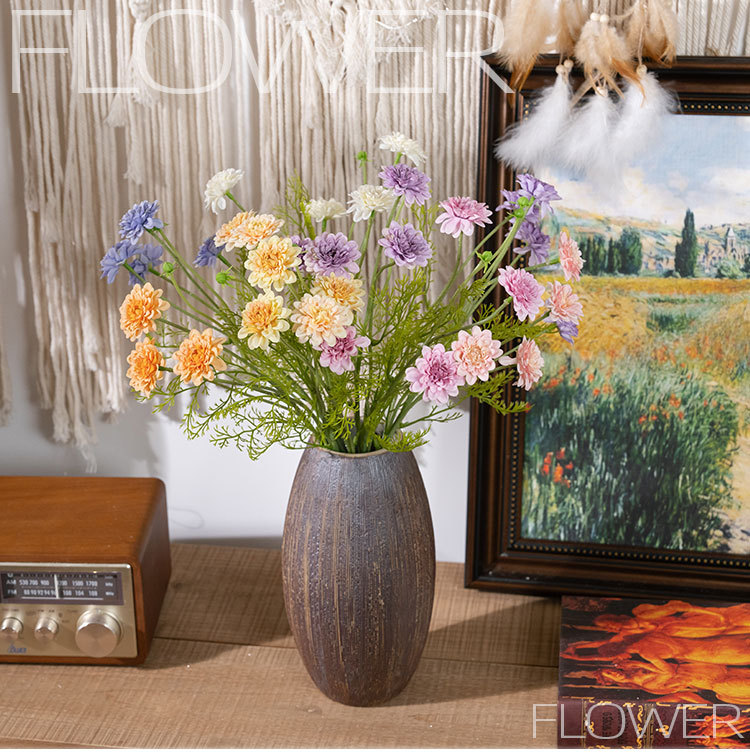 Matrimonio di bellezza della decorazione della casa del fiore di simulazione del crisantemo_voghion.com