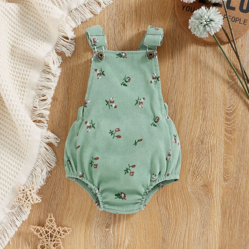 Vêtements d'été pour enfants, nourrissons et jeunes enfants, à rayures, manches courtes, lanterne florale, épaule en velours_voghion.com