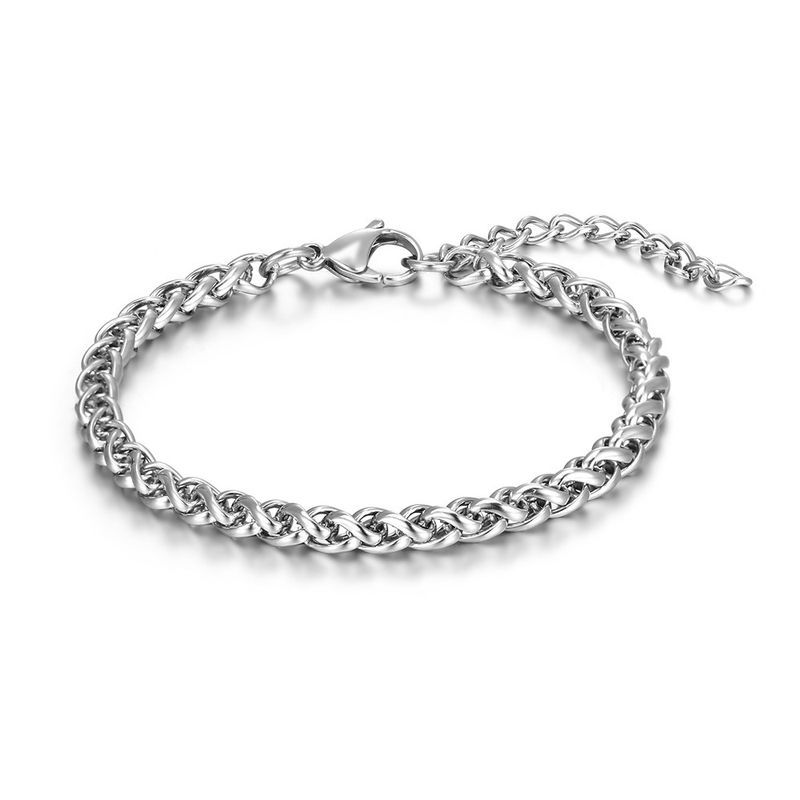 Supertextuur gladde Cubaanse heren hiphop trendy roestvrij titanium stalen armband nieuwe stijl_voghion.com