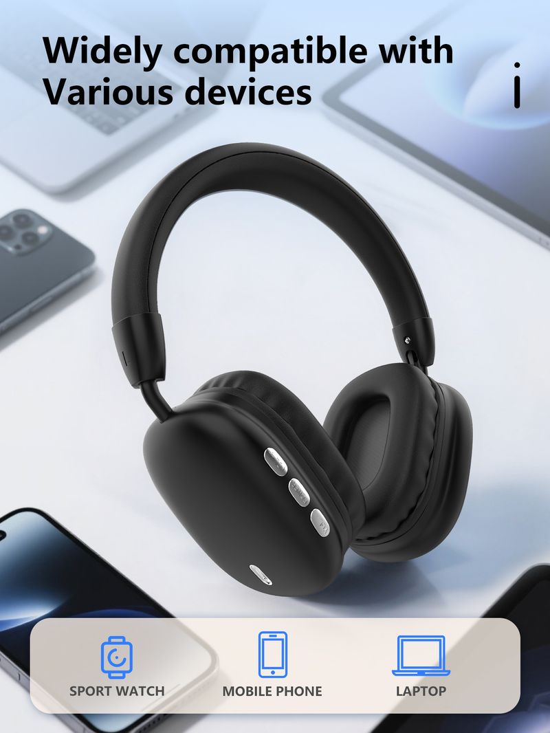 Cross-Border E-commerce Hot-Selling Headset Wireless Bluetooth Earphones Factory Gaming Strong Noise Isolation_voghion.com