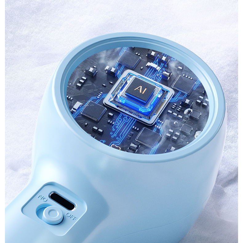 Ventilatore portatile ricaricabile con 100 velocità regolabili, display digitale e illuminazione RGB, raffreddamento ad alta velocità portatile per ufficio, viaggi e uso domestico_voghion.com