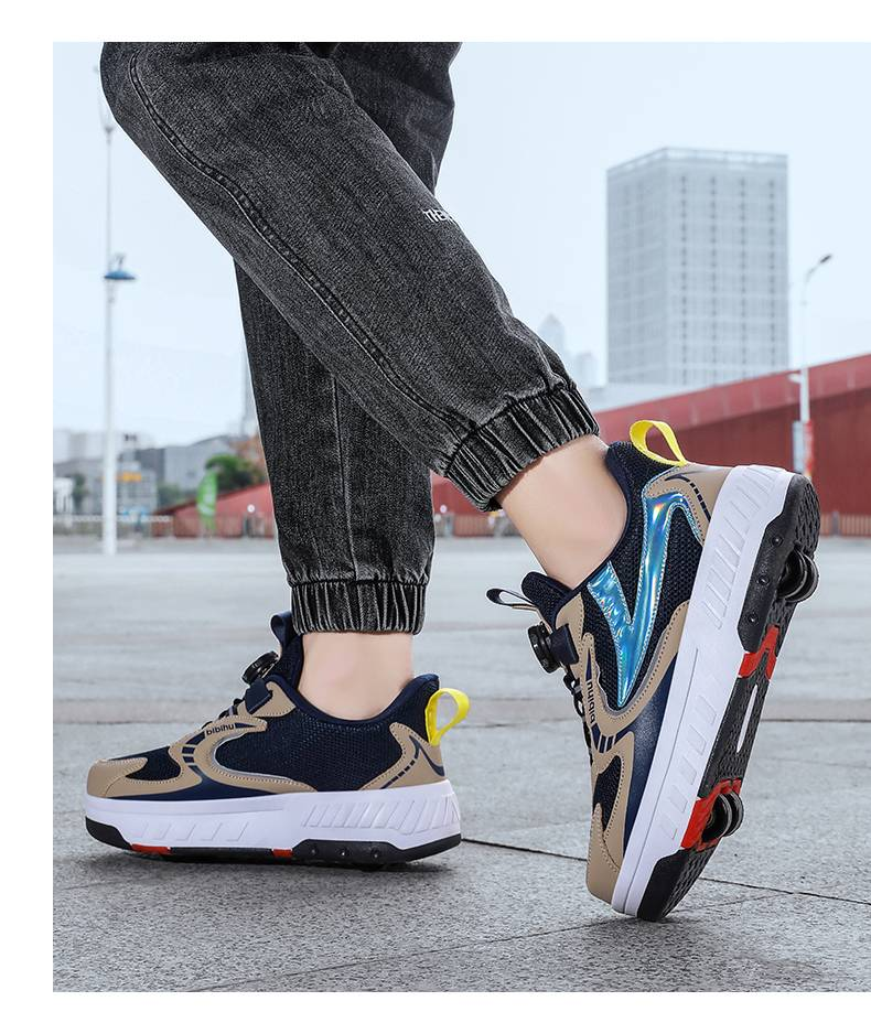 Jungen und Mädchen Abnehmbare Deformation Vierrädrige Rollschuhe Kinder Rollschuhe Schuhe Student Rollschuhe Schuhe_voghion.com