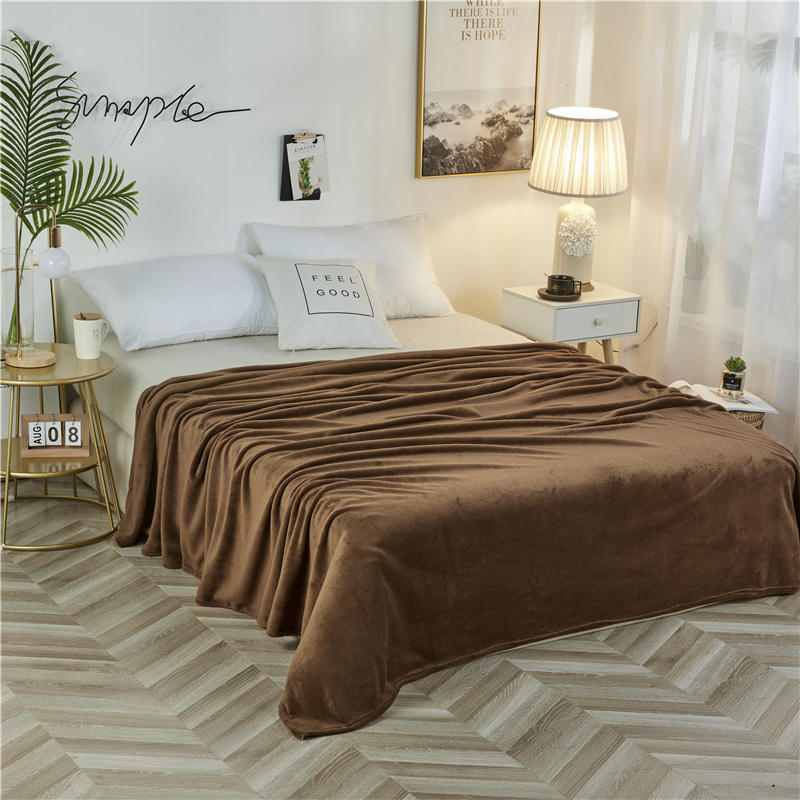 Flanell-Bettdecke – extra dicker, wendbarer Fleeceüberwurf für Bett und Sofa_voghion.com