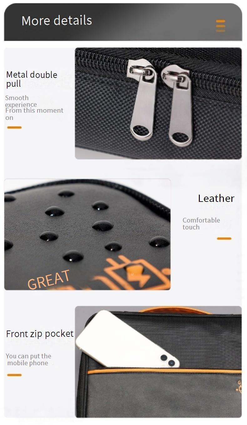 Bolsa organizadora de tecnologia multicamadas - Armazenamento de cabos e acessórios de grande capacidade para carregadores, unidades USB, discos rígidos e fones de ouvido_voghion.com