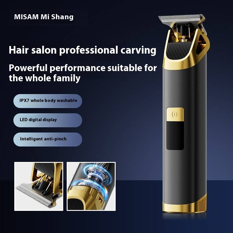 Professional Hair Clipper For Men - High Power Cordless Trimmer With LED Display For Fades, Undercuts & Beard Styling_voghion.com