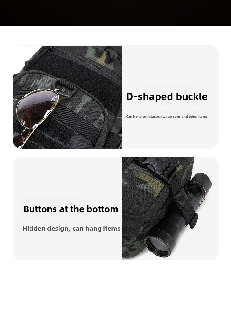 Urban Tactical Sling Bag – Lightweight Nylon Chest Pack For Hiking & EDC | Breathable Adjustable Shoulder Strap_voghion.com