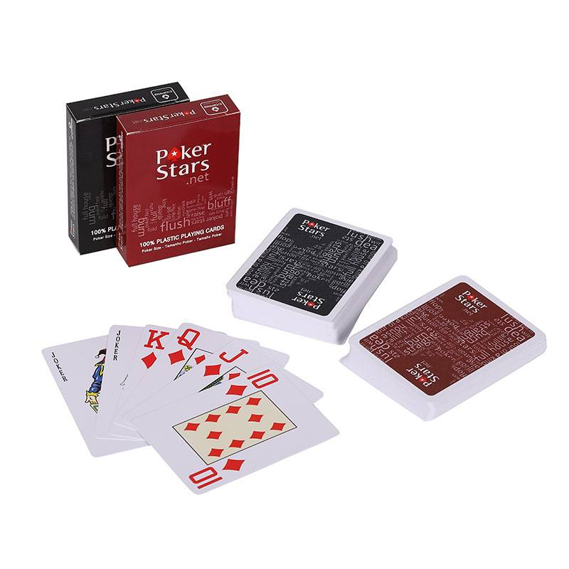 Poker Stars Texas Hold'em Carte larghe Grandi lettere Carte da gioco smerigliate resistenti all'usura impermeabili_voghion.com