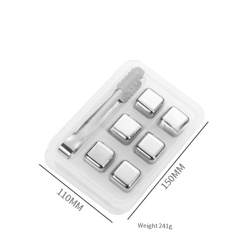 Ensemble de pierres à whisky en acier inoxydable 304 – Glaçons réutilisables en métal pour bourbon, scotch et cocktails (coffret cadeau, sans BPA, congélation rapide)_voghion.com