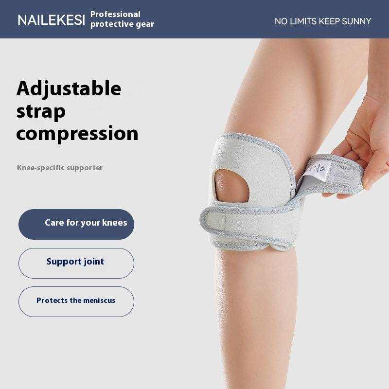 Ginocchiera professionale leggera per escursionismo, corsa e sport – Cuscinetto in silicone e supporto a molla – Donna e uomo (grigio/nero/rosa, confezione singola)_voghion.com