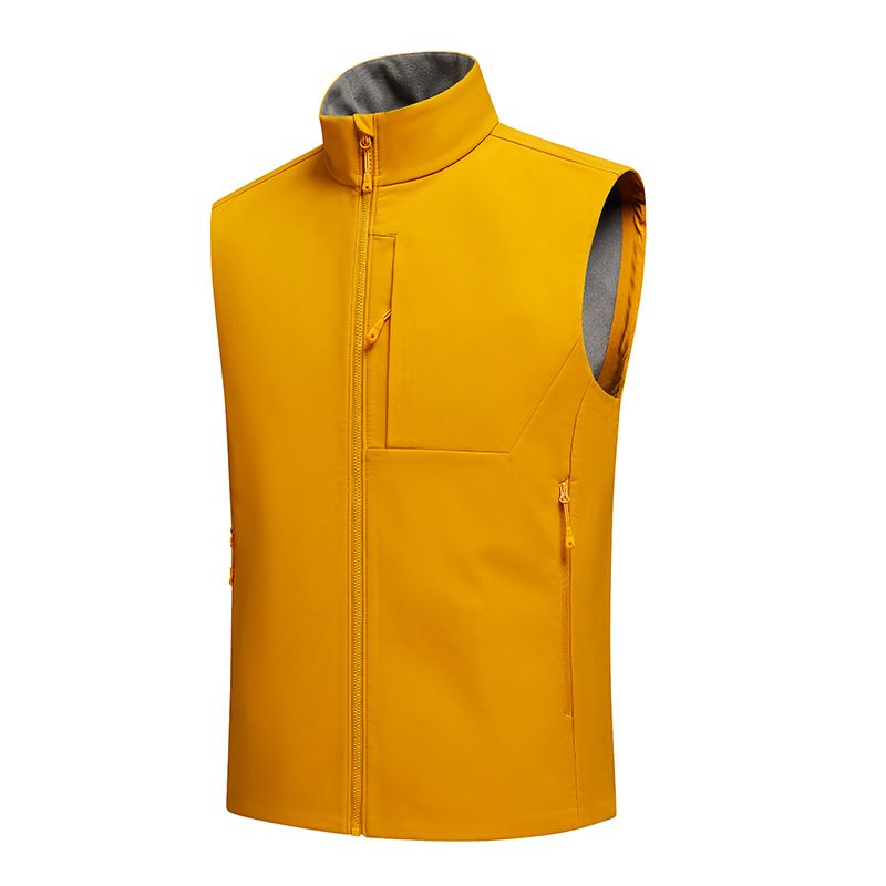 Men’s Softshell Vest – Waterproof Windproof Workout Sleeveless Jacket For Running & Outdoor (M-8XL)_voghion.com
