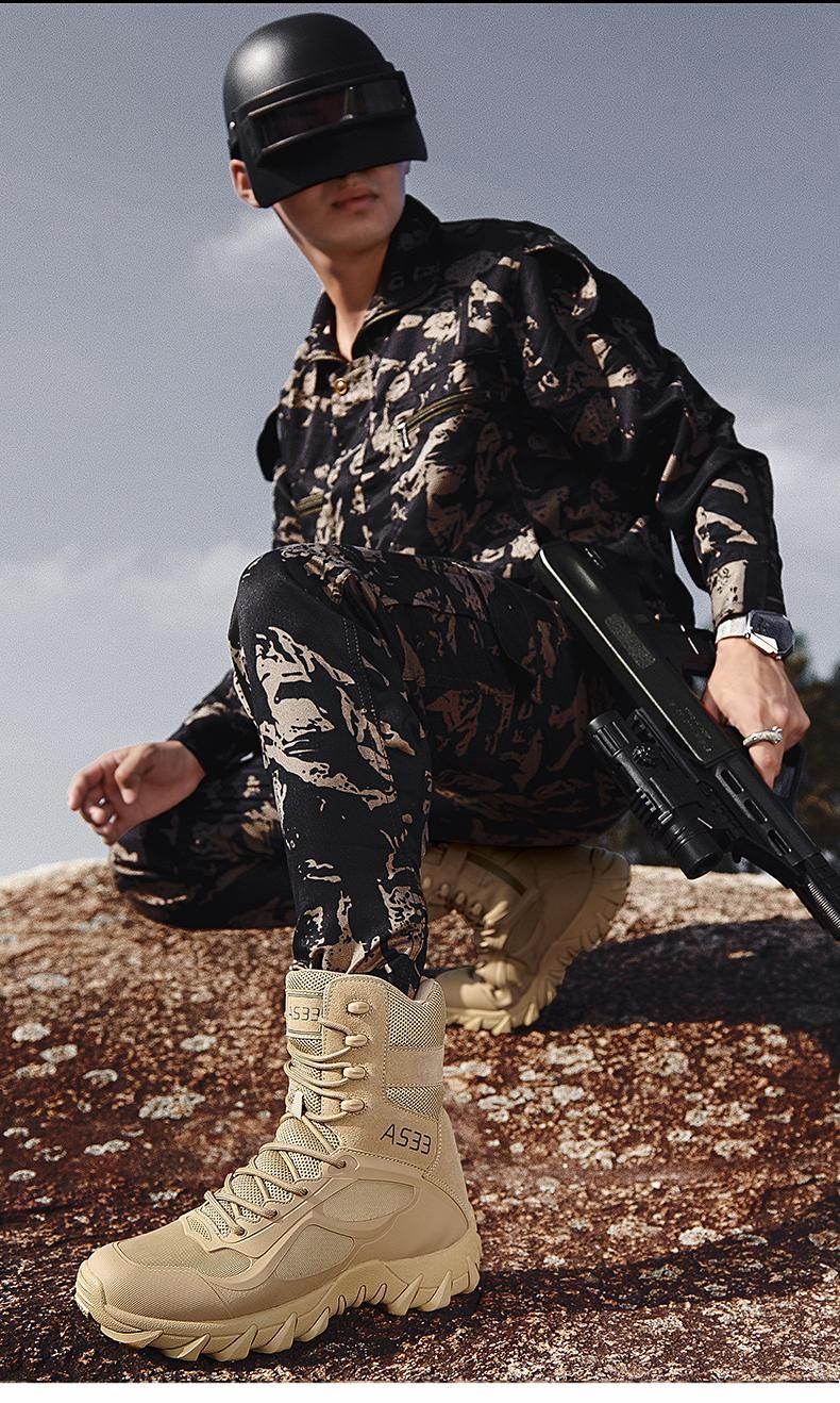 Bottes tactiques légères pour le désert, bottes d'extérieur pour hommes, bottes de combat dans la jungle, bottes de randonnée antidérapantes et résistantes à l'usure_voghion.com