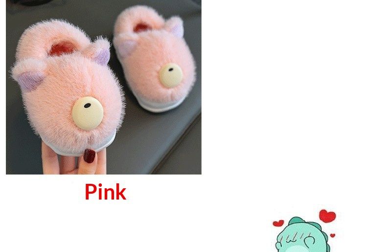 ToyPulse Baby 1-3 Jahre Kleinkinder Hausschuhe aus Baumwolle mit weicher Sohle, rutschfest, geschlossener Ferse, Winterstil, 175_voghion.com