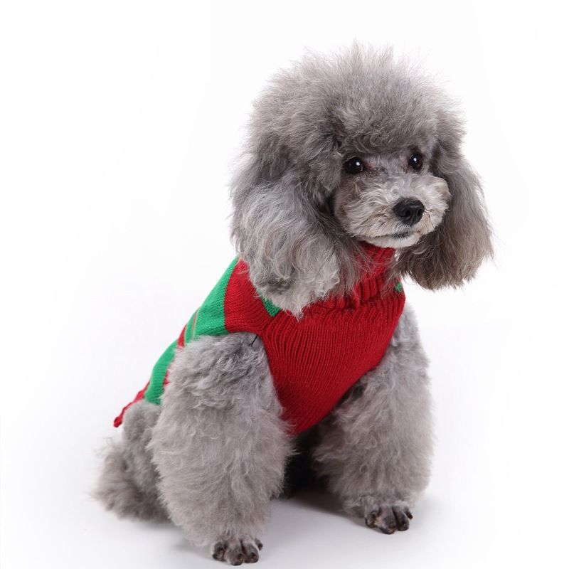 Natale Pet abbigliamento per cani Autunno Inverno di orso Teddy grande Labrador Golden Retriever maglione per cani di Natale_voghion.com