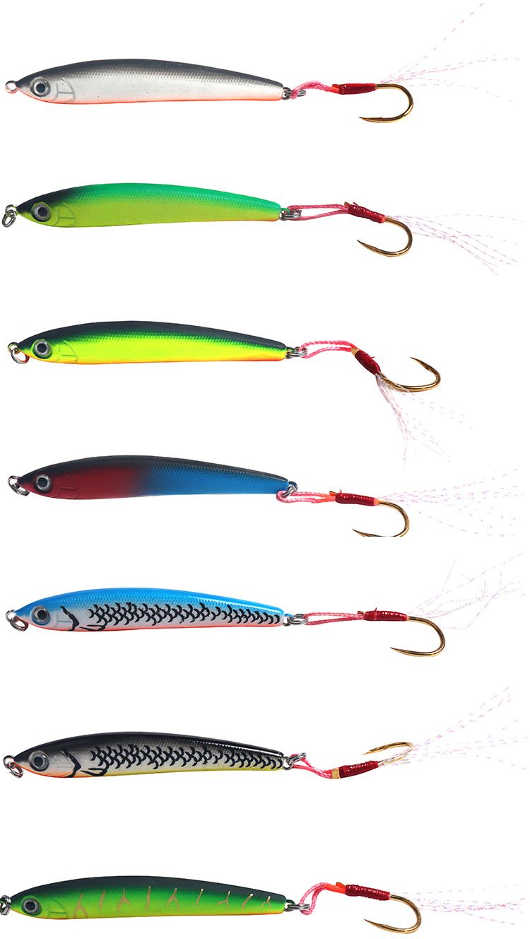 Leurre rigide coulant à hameçon simple, 6,5 cm, 6,5 g, vibrant, pour lancer longue distance, idéal pour le bar et la perche._voghion.com