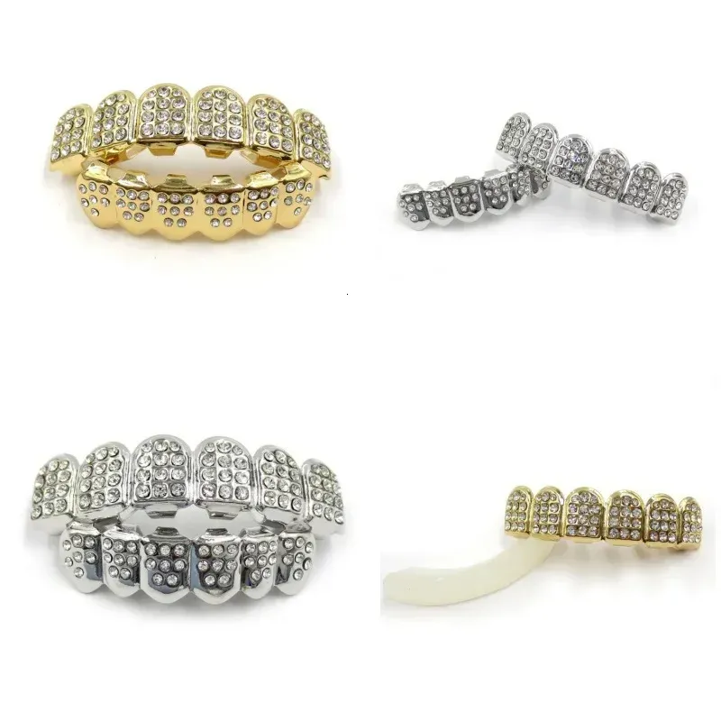 Niche Oral Cap Tooth Set For Grilz Bracket With Diamond Rap Singer Jewelry Drop 241210_voghion.com