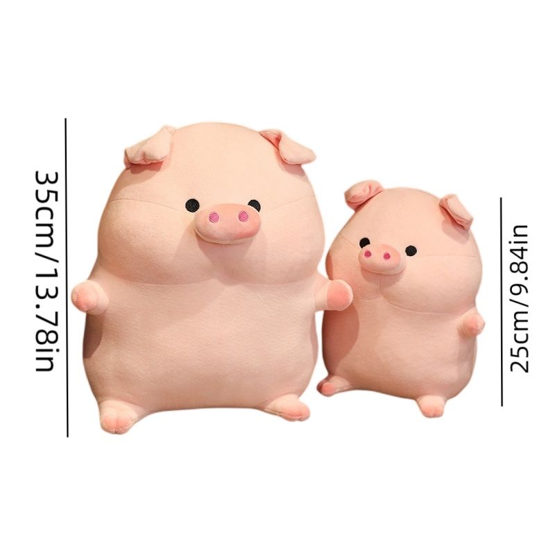 Peluche Lulu, peluche corto a forma di maialino giocattolo, per bambine_voghion.com