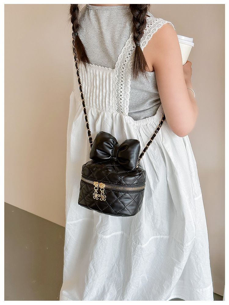 Παιδικό μικρό αρωματικό φιόγκο χιαστί Ίντερνετ Κόκκινο Πριγκίπισσα Αξεσουάρ τσάντα ώμου για κορίτσι_voghion.com