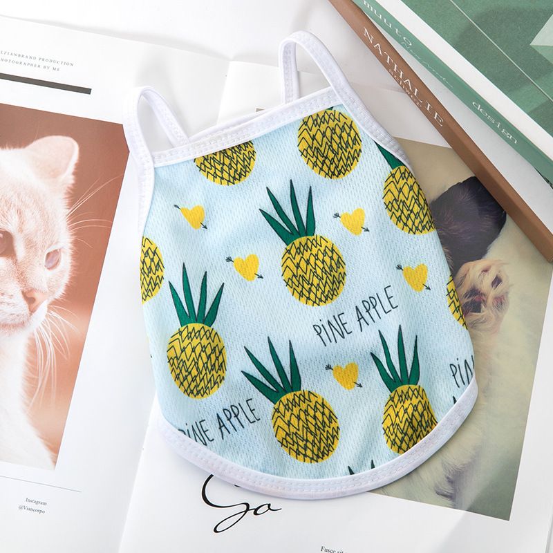 Pet Clothes Cat Bichon French Bulldog Pomeranian Small New Vest Strap Dog Apparel Summer Thin Style_voghion.com